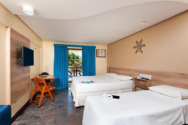 Quarto Duplo Principal com Vista Mar