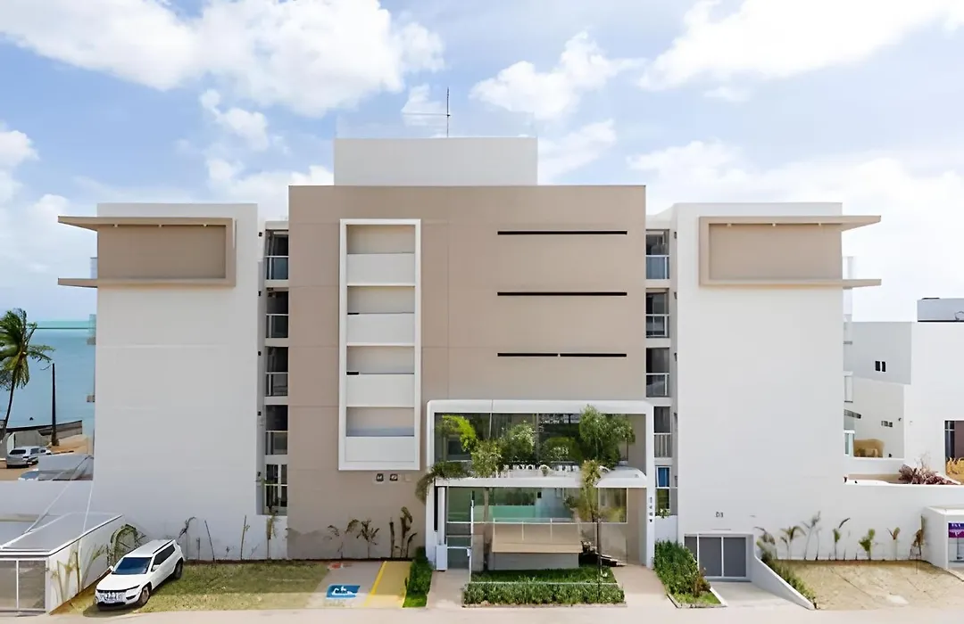 Flat pé na areia c/ vista mar 409 B Branco Haus-1