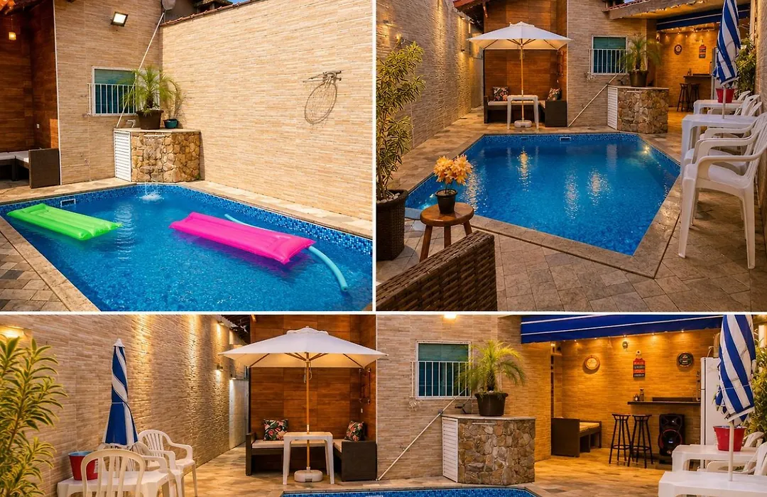 Casa Moderna e Aconchegante com Piscina Aquecida e Lareira a Apenas 50 mts da Praia-1