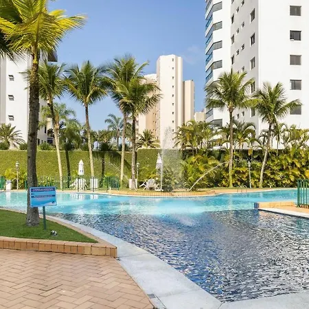 Riviera São Lourenço, cond Acqua! 30 seg da praia - lindo apto com wifi e ar condicionado-2