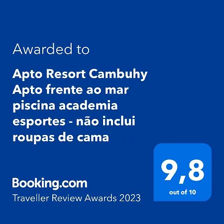 Apto Resort Cambuhy frente Mar Piscina Academia-2