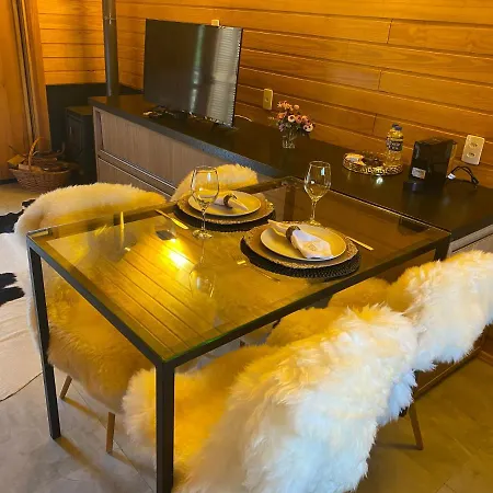 Cabana I com Banheira Hidro e Lareira - Chalet Mont Blanc - Urubici-3
