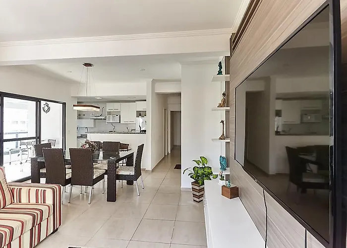 Flat Pérola do Atlântico - 3 dormitórios com varanda gourmet - Praia das Pitangueiras
