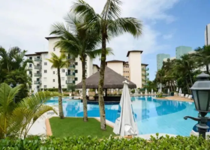 Riviera São Lourenço, cond Acqua! 30 seg da praia - lindo apto com wifi e ar condicionado