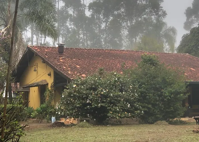 Casa Da Fazenda- No Bosque Com Lareira E Banheira