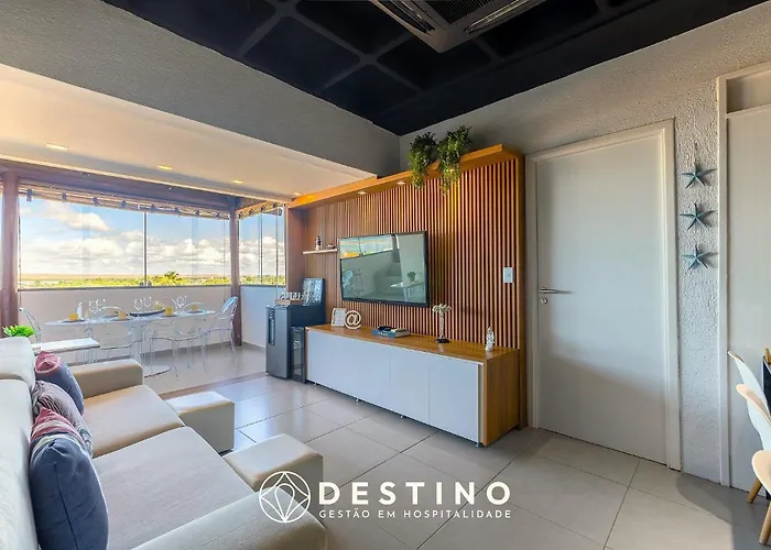 Cobertura Beira-Mar, Vista Para O Mar, Barra Bali! | Luxo | 3 Quartos | Destino Bsm 402