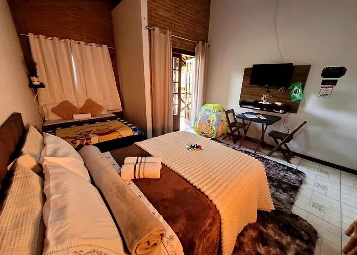 Chalé Paraíso Fazendinha Cachoeira Pet Friendly