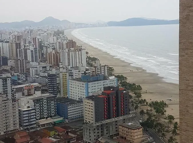 Ap Pe Na Areia Frente Praia Costa Do Sol Praia Grande , Brasil
